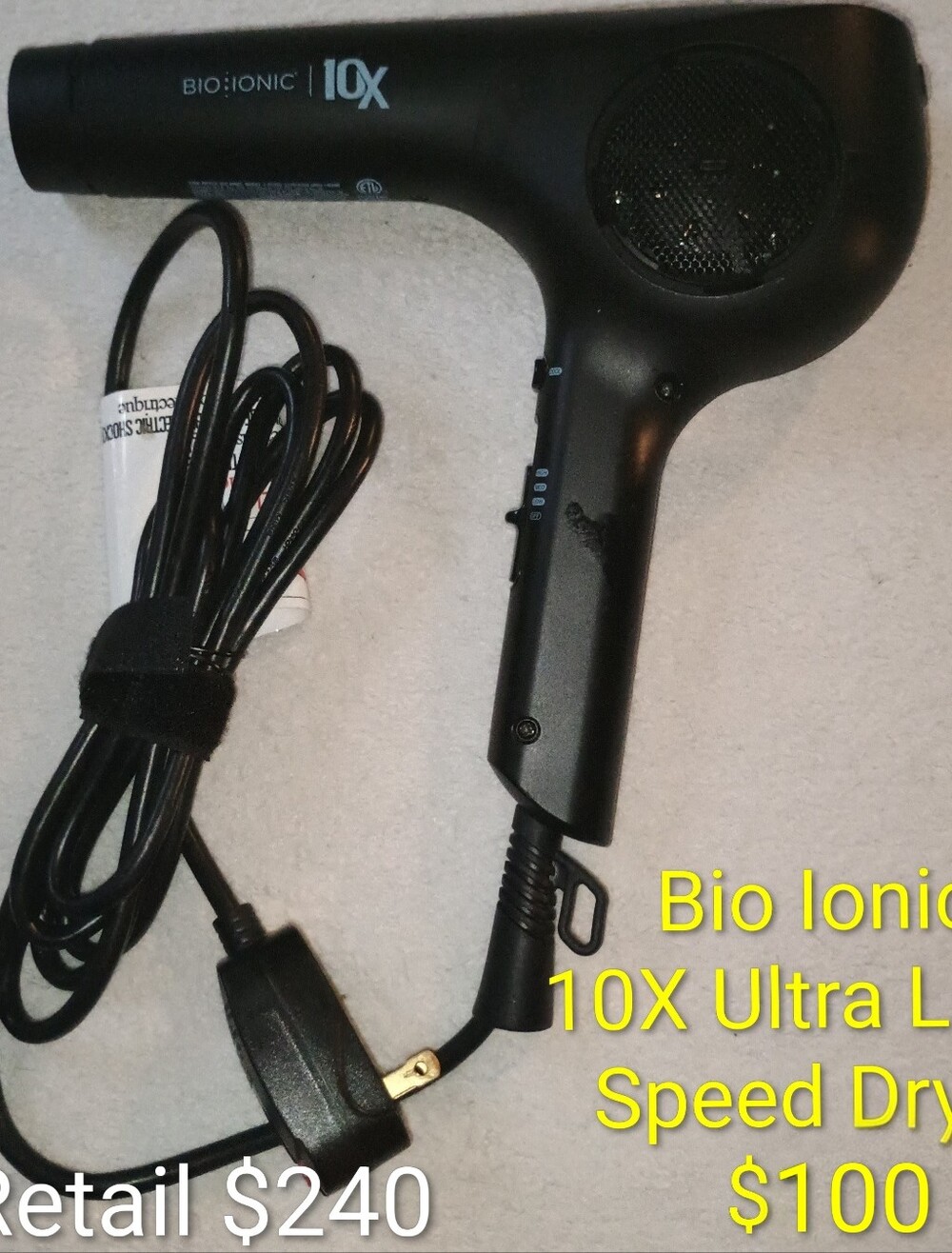 Bio Ionic 10X UltraLight Professional Hair Dryer